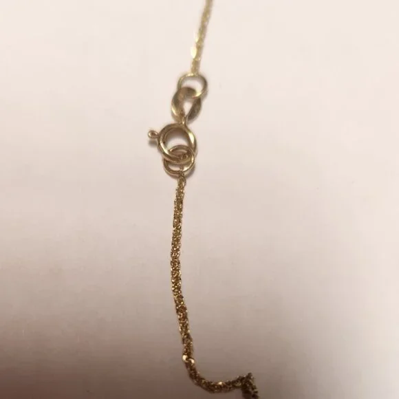 Sirena Collection 1/8 Carat Diamond  Pedant with 14kt Solid Gold  Necklace 18" - Picture 6 of 9